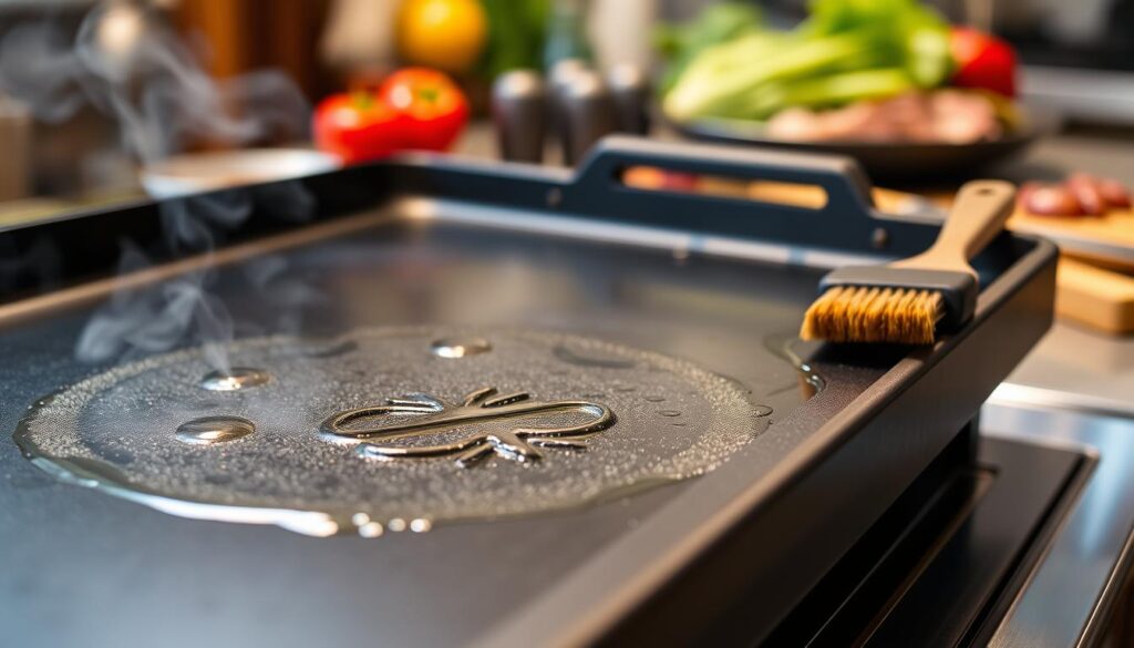 Blackstone Griddle Seasoning Process