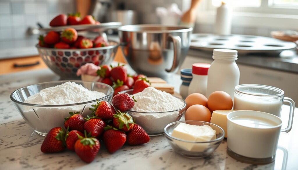 Easy Strawberry Muffin Recipe Preparation