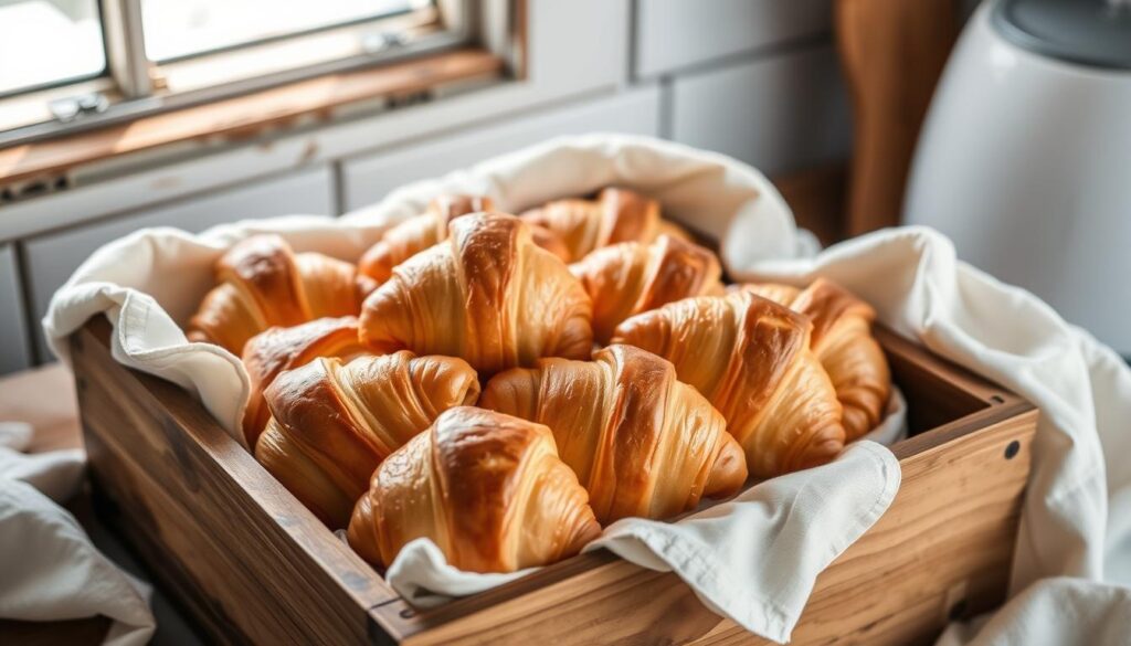 Storing croissants