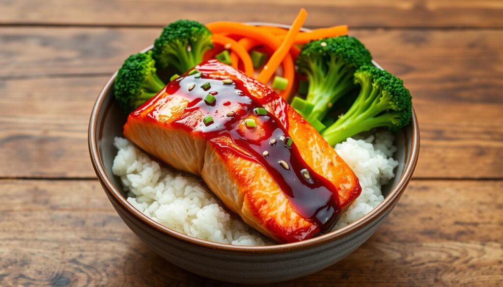 Teriyaki Glazed Salmon Bowl