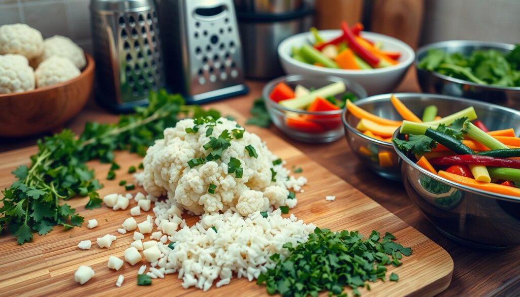 Cauliflower Rice Preparation