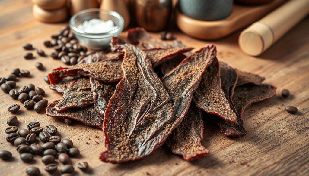 Coffee-Rubbed Beef Jerky Recipe