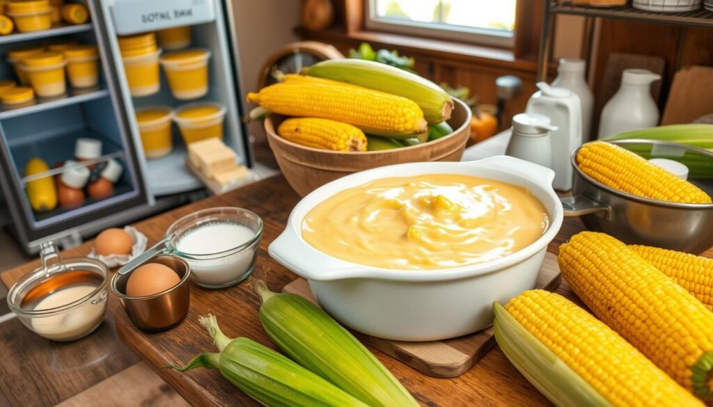 Corn Pudding Storage and Preparation