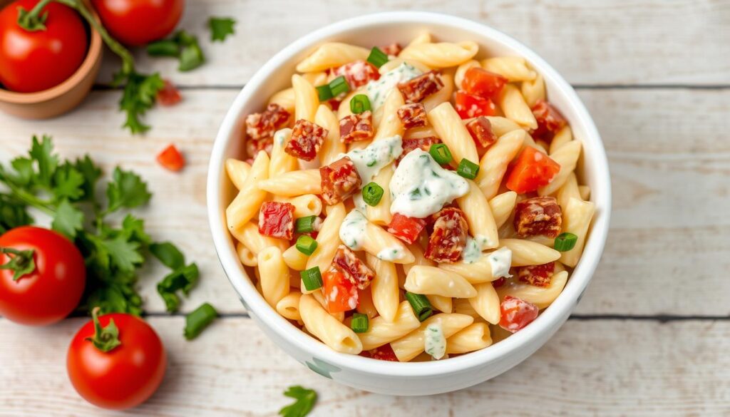 Creamy Bacon Ranch Pasta Salad