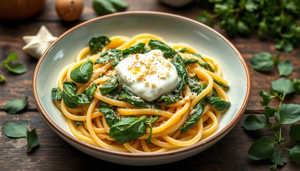 Creamy Spinach Mascarpone Pasta