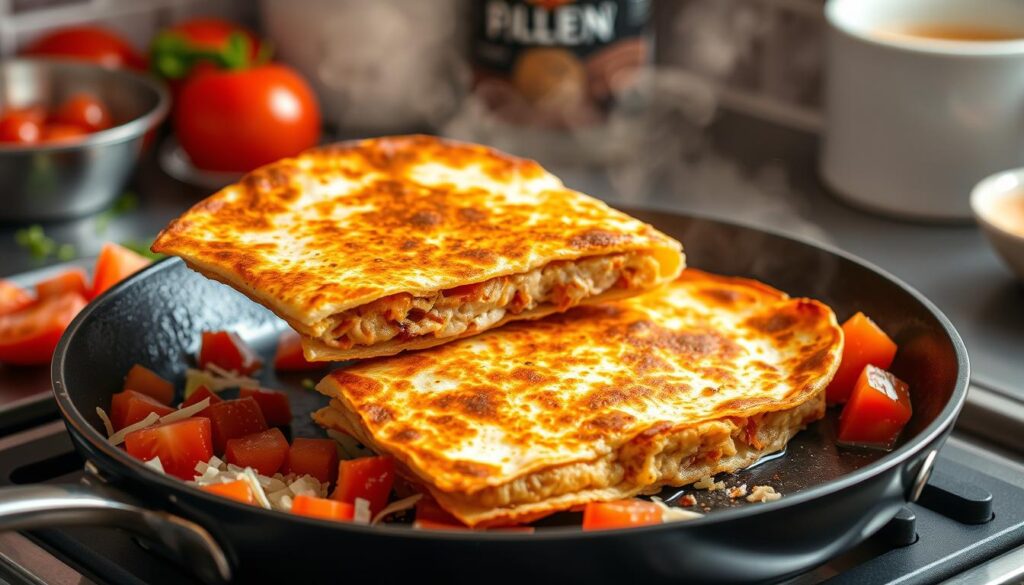 Crispy Chicken Quesadilla Cooking Techniques