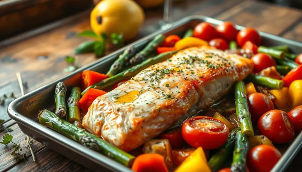 Easy Sheet Pan Salmon Dinner Recipe