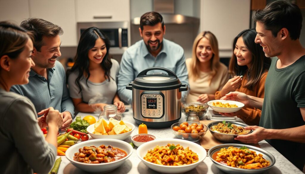 Family Instant Pot Meal Preparation