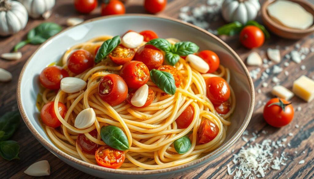 Garlic Cherry Tomato Pasta Recipe