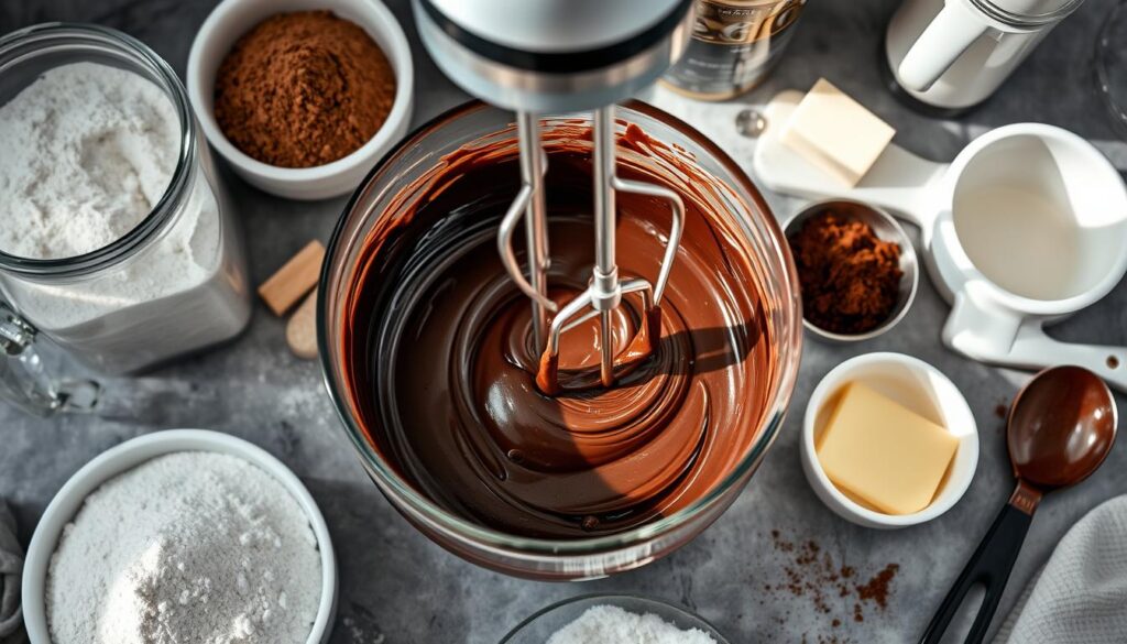 German Chocolate Cake Mixing Techniques