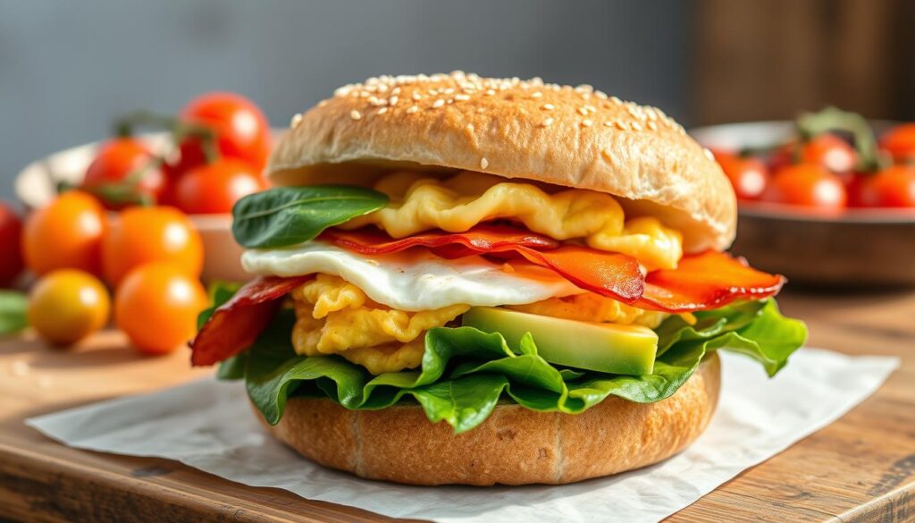 High Protein Breakfast Sandwich