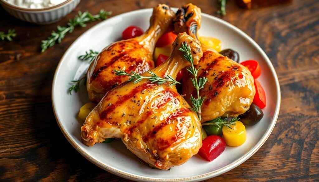 Honey Thyme Grilled Chicken Legs