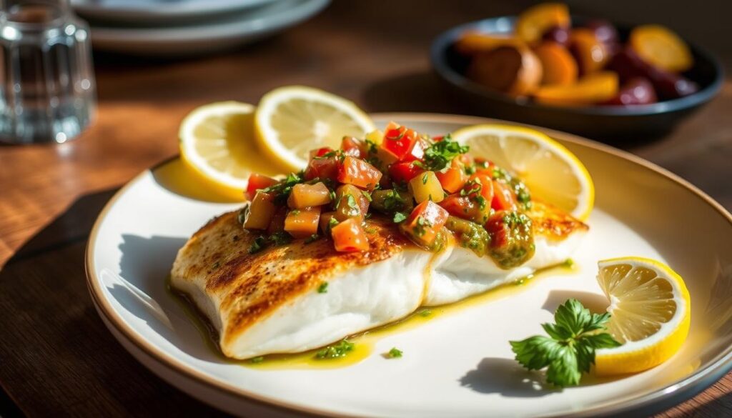 Italian Halibut Recipe with Salsa Verde