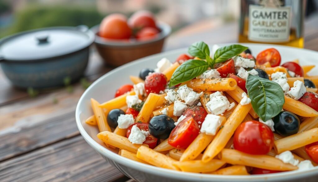 Mediterranean Penne Pasta with Feta