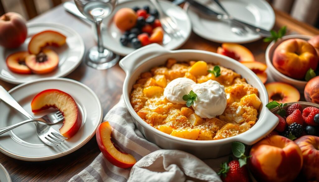 Peach Dump Cake Serving Suggestions