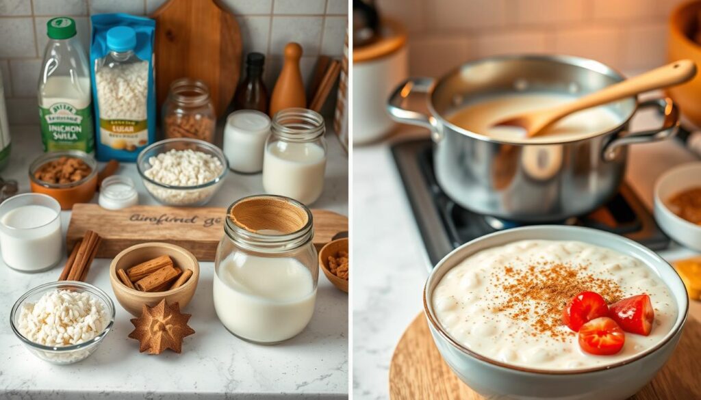 Rice Pudding Cooking Process