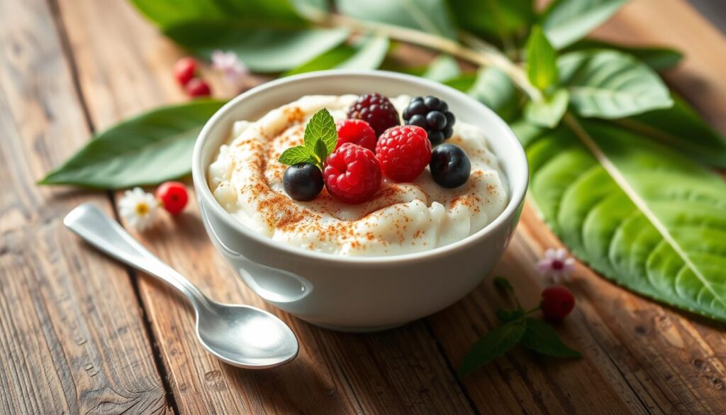 Rice Pudding Serving Presentation