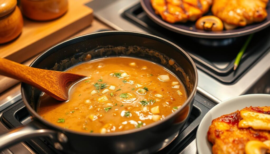 Salisbury Steak Gravy Preparation