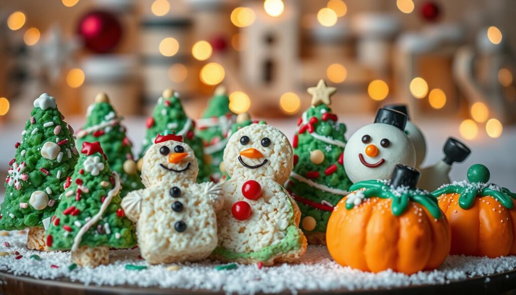 Seasonal Holiday Rice Krispie Treats