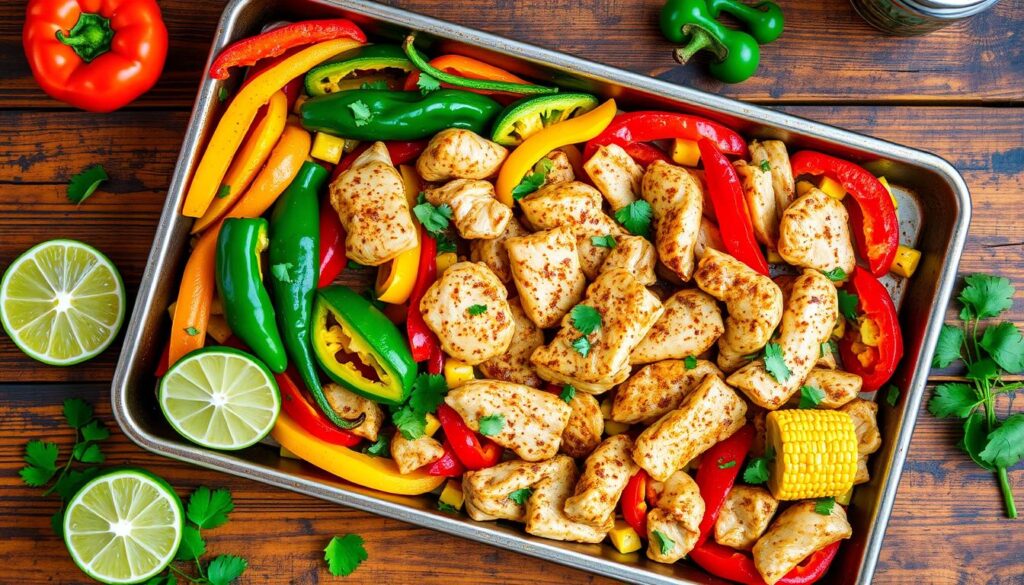 Sheet Pan Chicken Fajitas