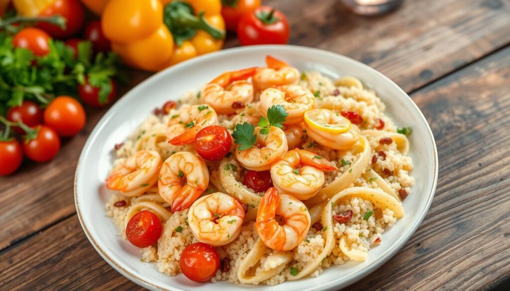 Shrimp Pasta Recipe with Couscous