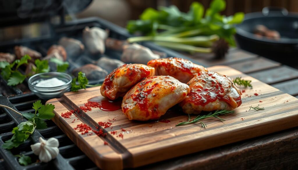 Smoked Chicken Thighs Preparation