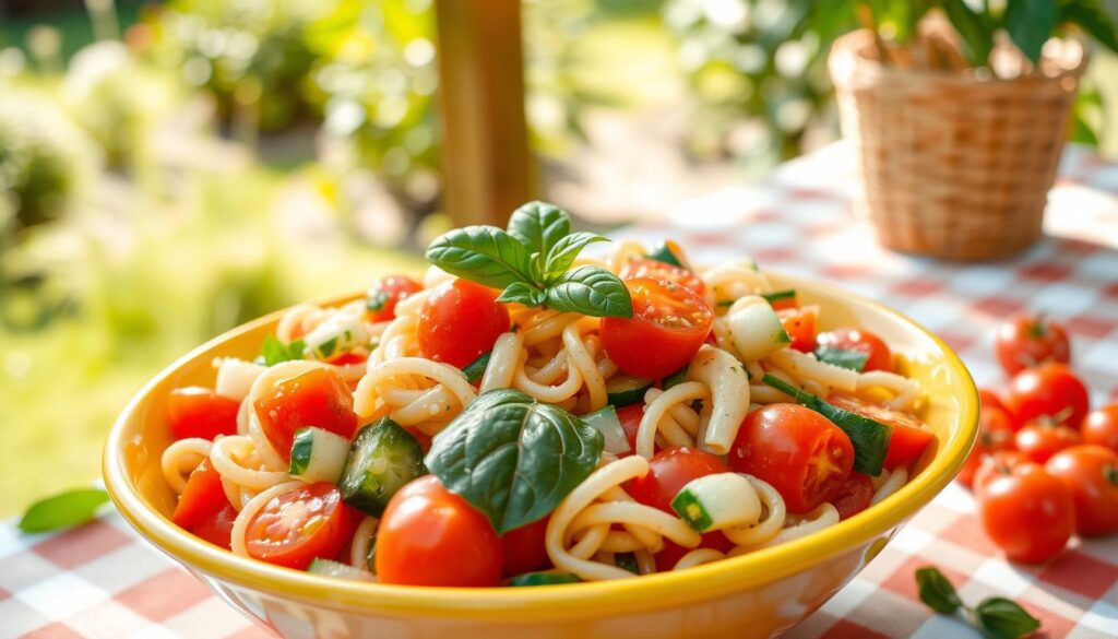 Summer Pasta Salad with Fresh Vegetables