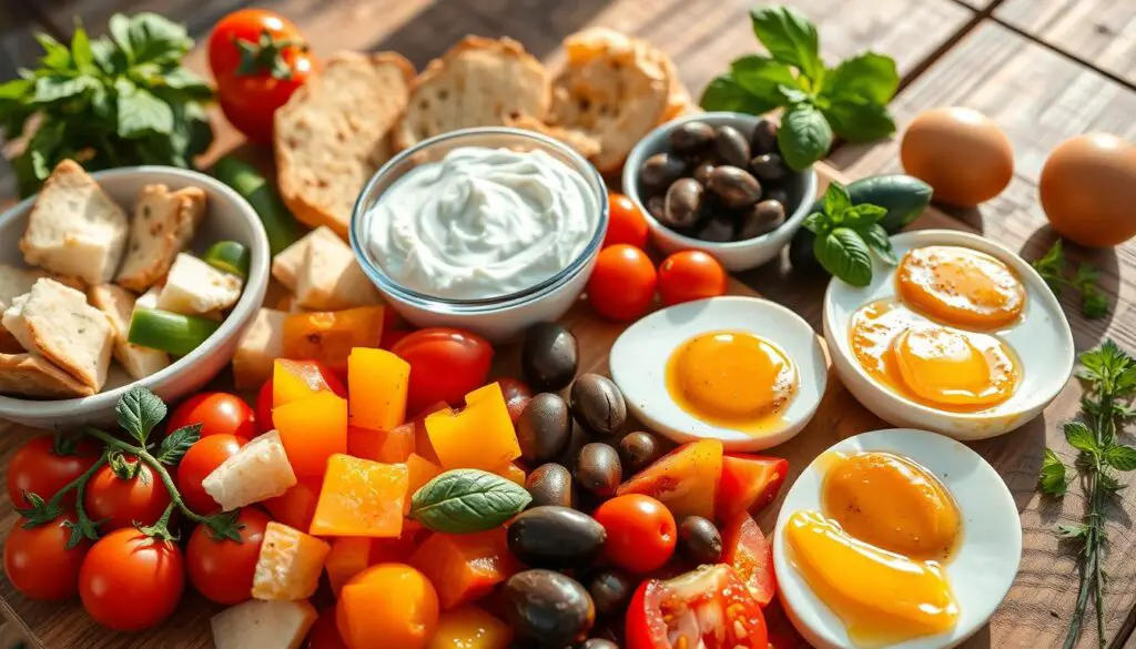 Mediterranean Breakfast Spread